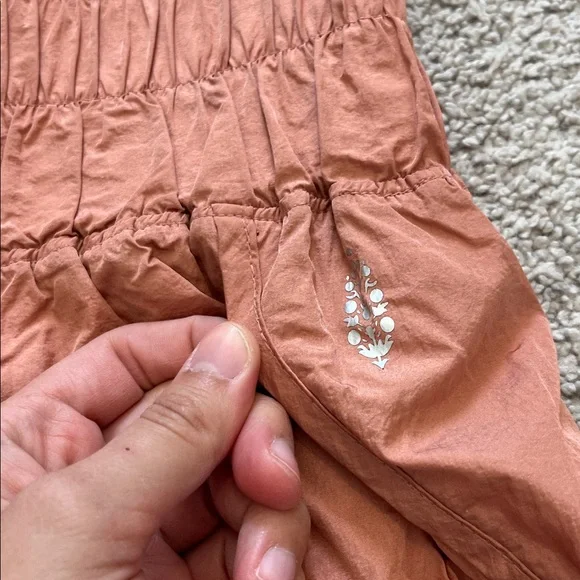 Free People Apricot Athletic Workout Shorts - Picture 3 of 6